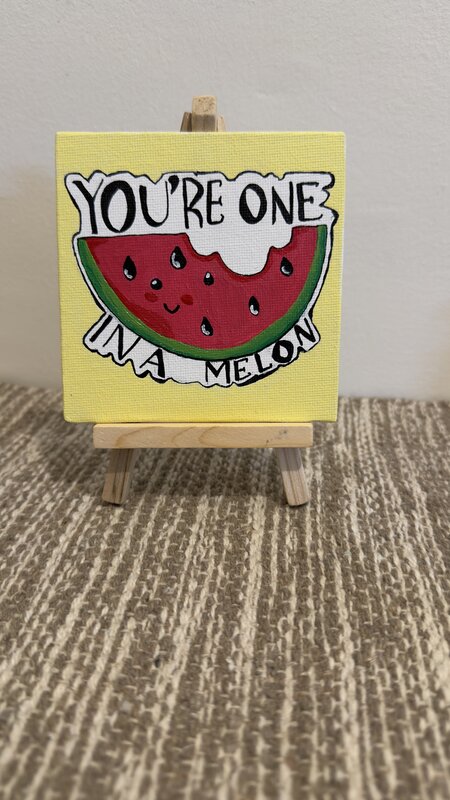 One in a Melon Canvas